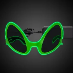 New Windy City Novelties Alien EL Wire Sunglasses