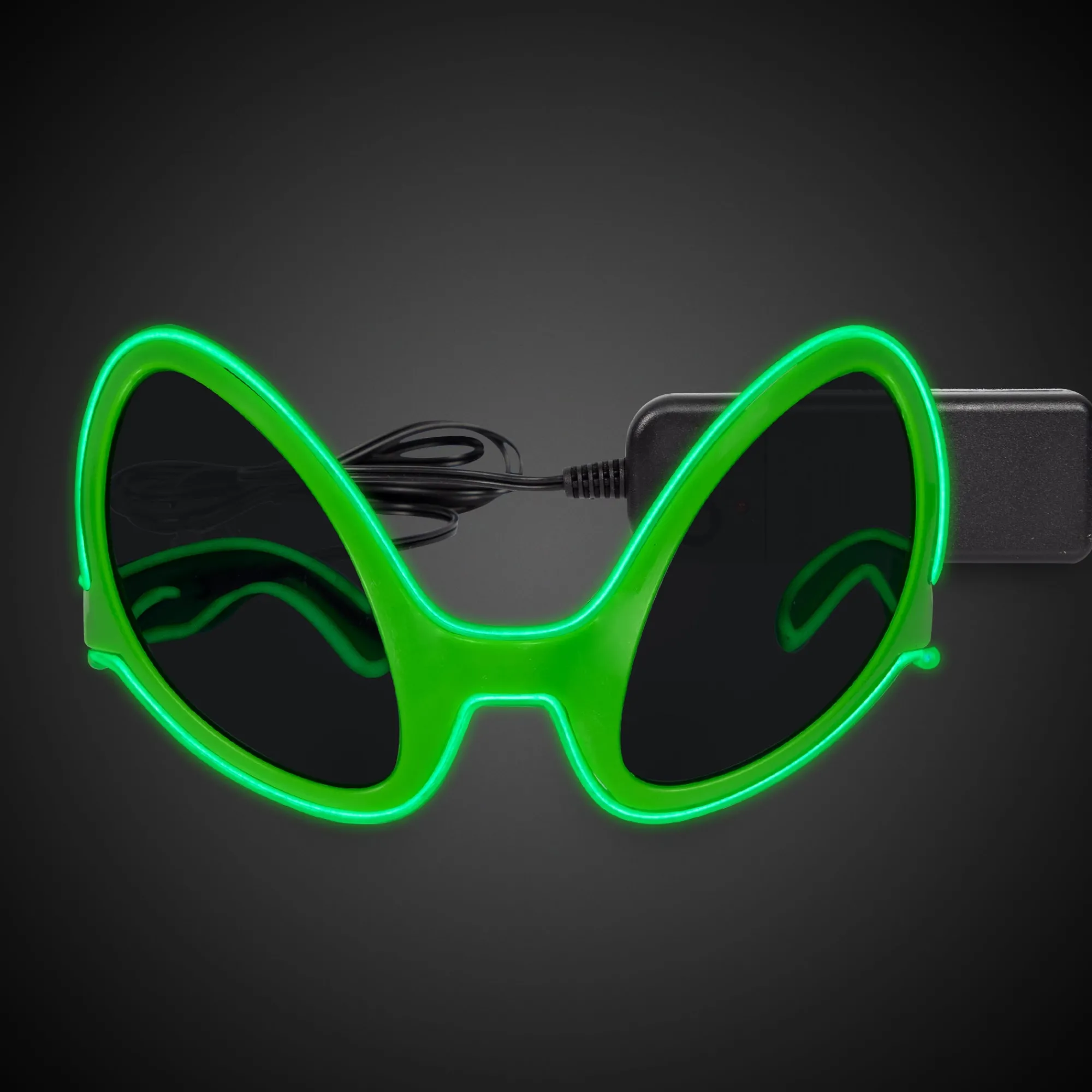 New Windy City Novelties Alien EL Wire Sunglasses