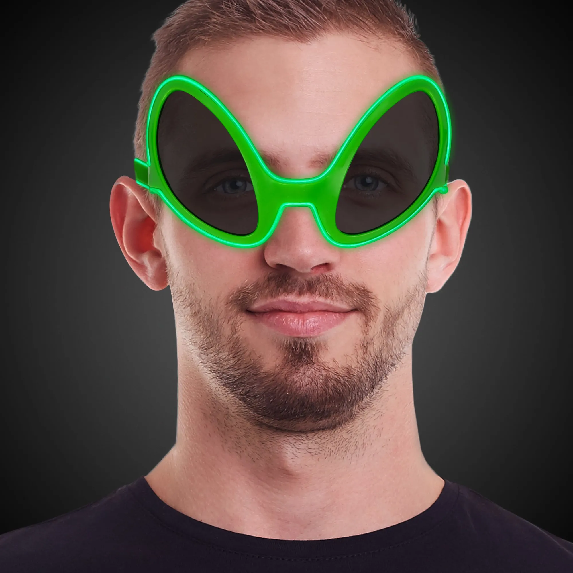 New Windy City Novelties Alien EL Wire Sunglasses
