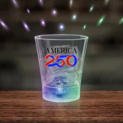Outlet Windy City Novelties America 250 LED Disco Ball 8 oz. Rocks Glass