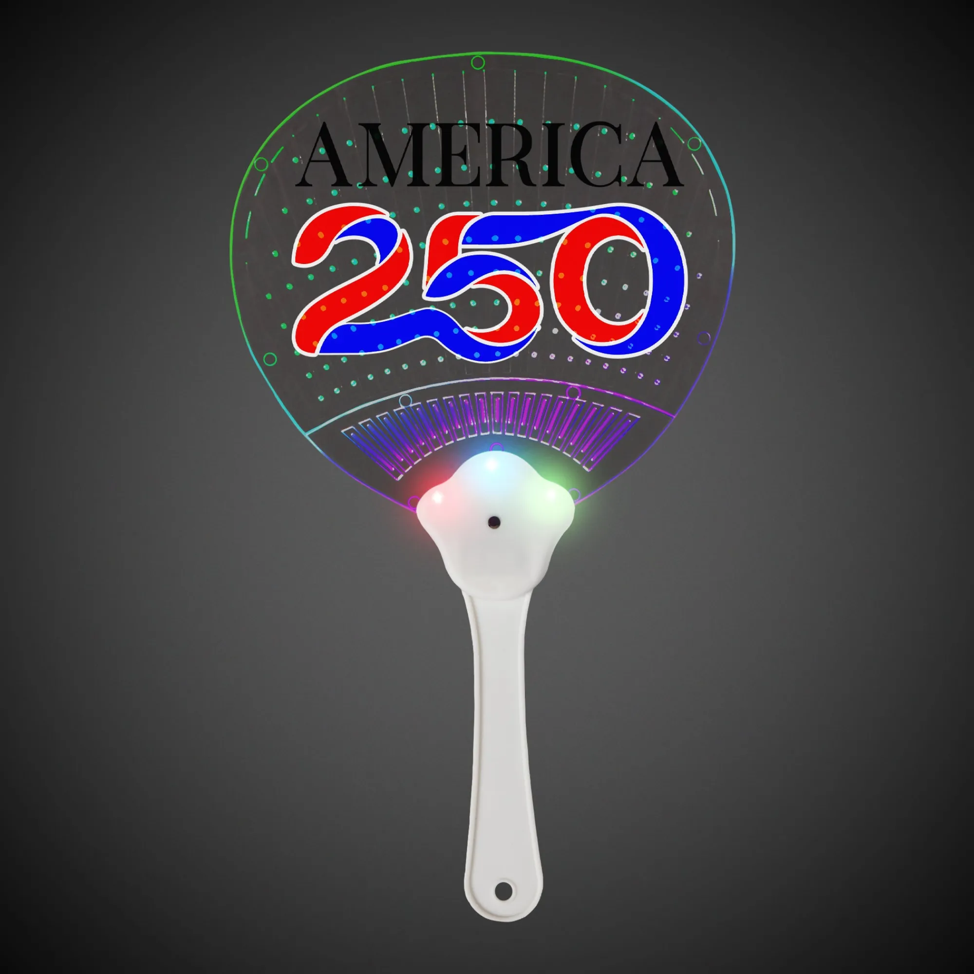 New Windy City Novelties America 250 LED Hand Fan