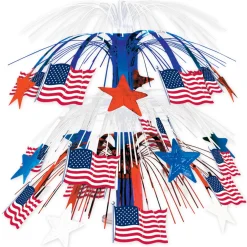 Hot Windy City Novelties American Flag 18" Cascade Centerpiece