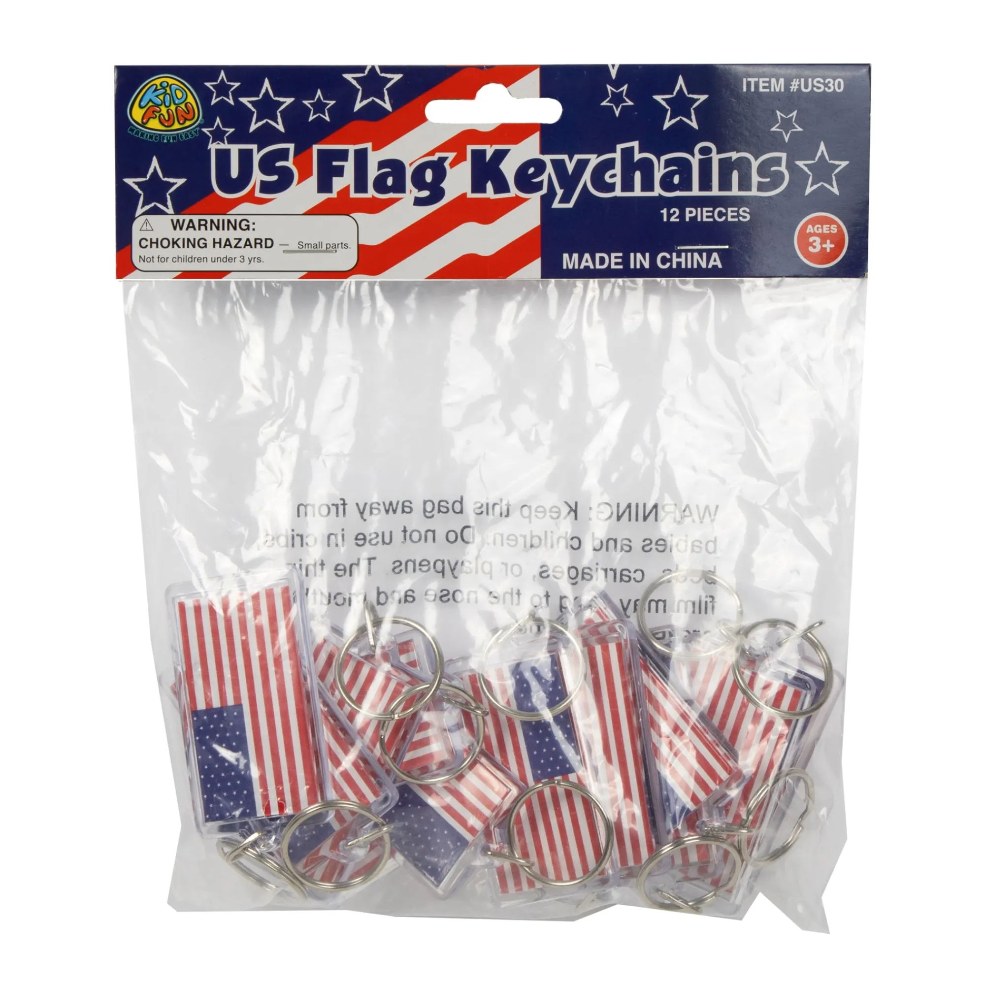 Outlet Windy City Novelties American Flag Keychains