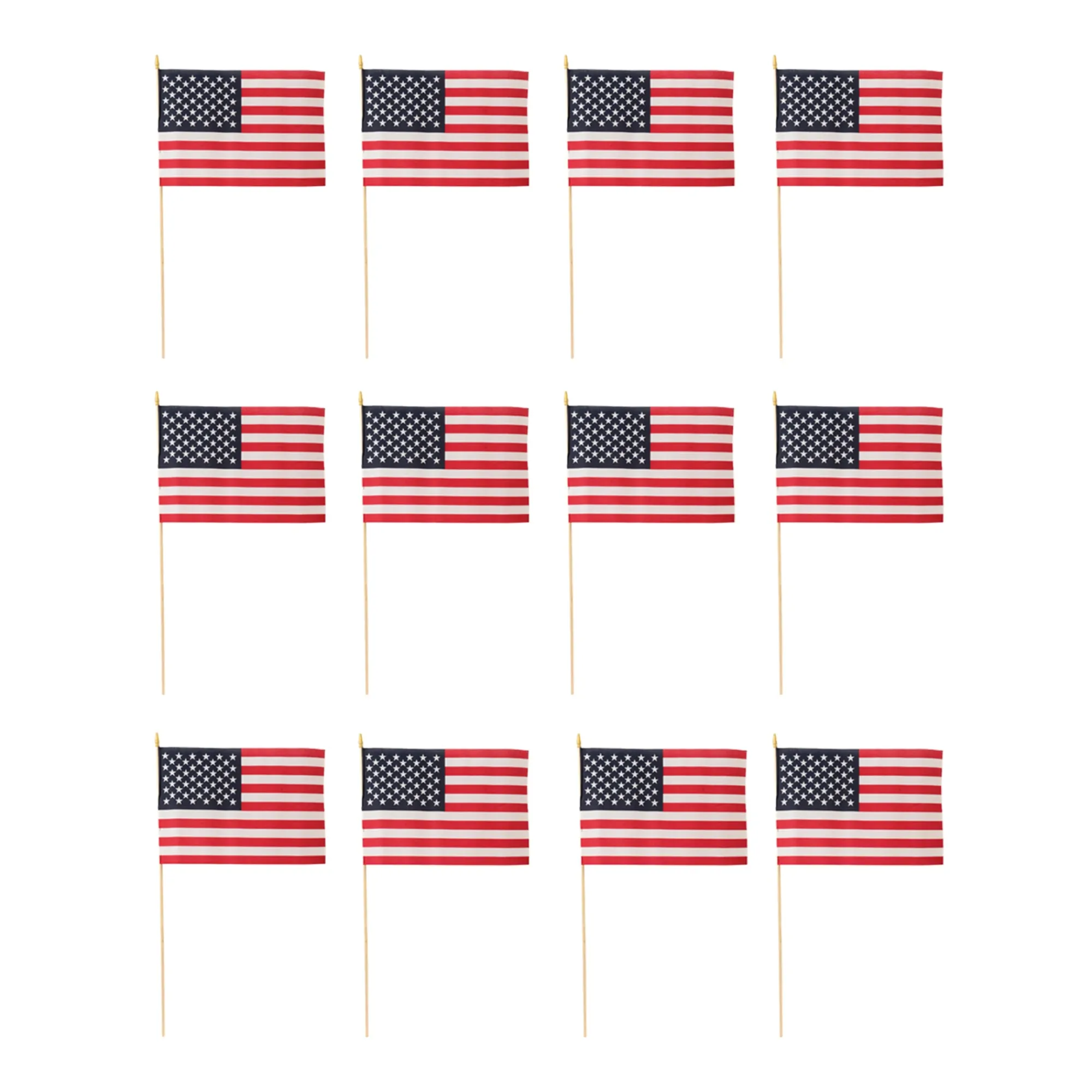 Hot Windy City Novelties American 12"x18" Cloth Flags