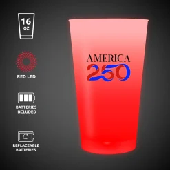Online Windy City Novelties America 250 Red LED 16 oz. Cup