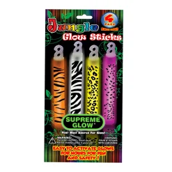 Clearance Windy City Novelties Assorted Animal Print 6" Glow Sticks