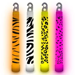 Clearance Windy City Novelties Assorted Animal Print 6" Glow Sticks