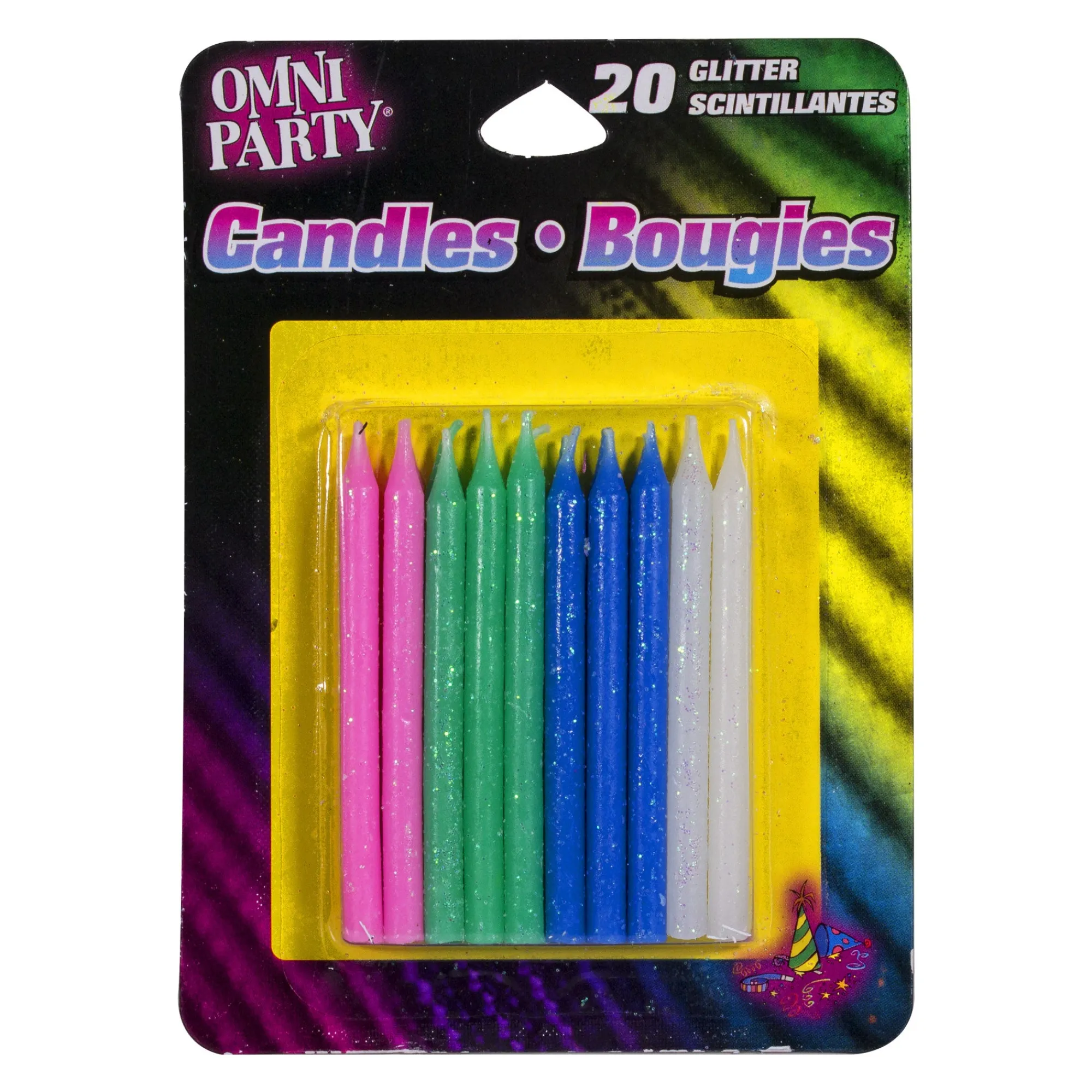 Windy City Novelties Assorted Glitter Candles