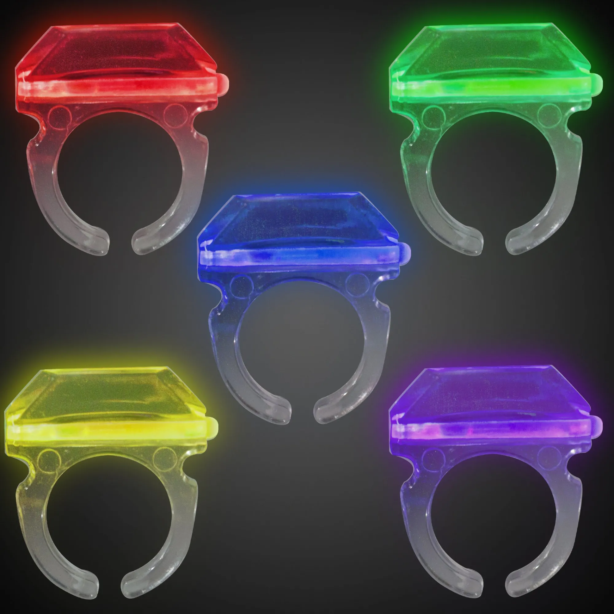 Windy City Novelties Assorted Glow Rings