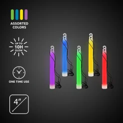 Windy City Novelties Assorted 4" Glow Sticks Retail Counter Display