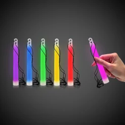 Discount Windy City Novelties Assorted 6" Glow Sticks Retail Counter Display