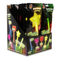 Outlet Windy City Novelties Assorted Glow Wands & Swords Retail Counter Display