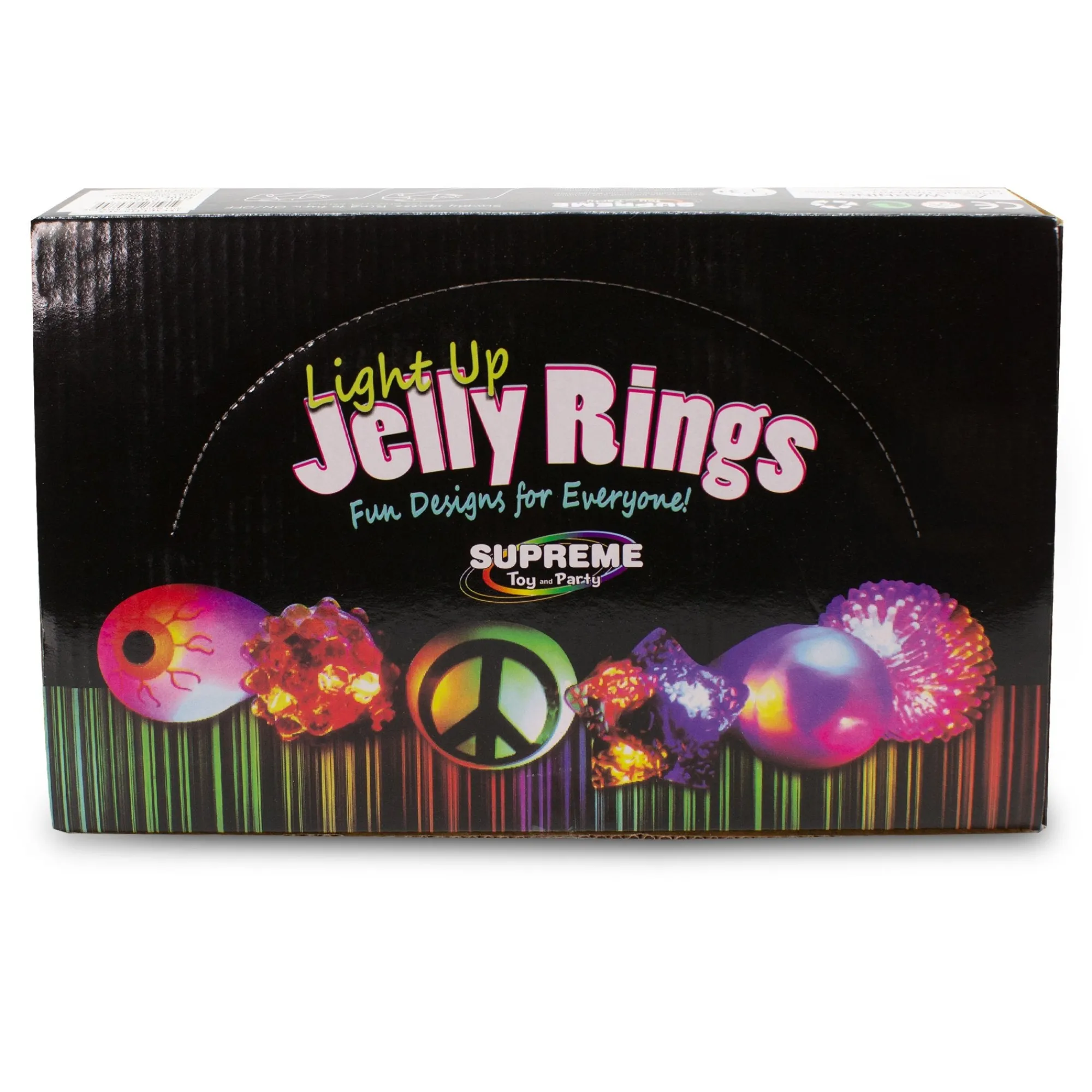 Outlet Windy City Novelties Assorted LED Jelly Rings Assorted Colors