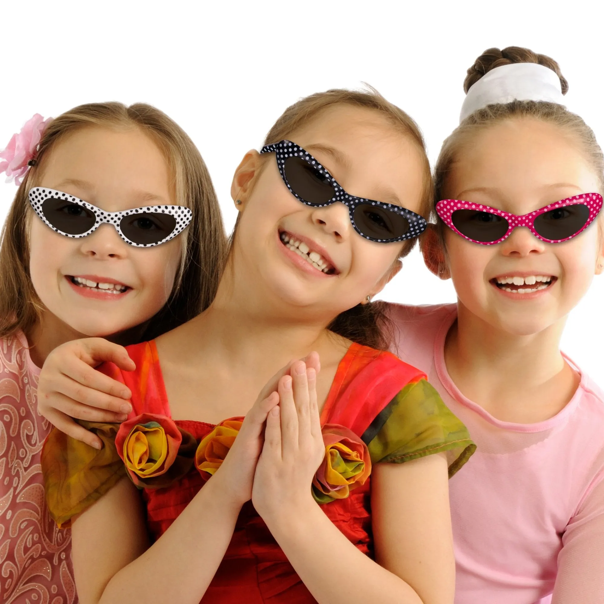 Hot Windy City Novelties Assorted Polka Dot Kids' Sunglasses Assorted Colors