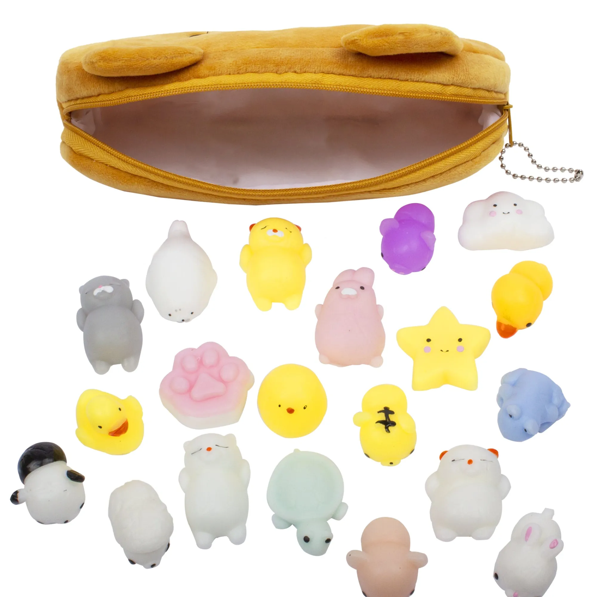 New Windy City Novelties Bear Bag with Mochi Toys