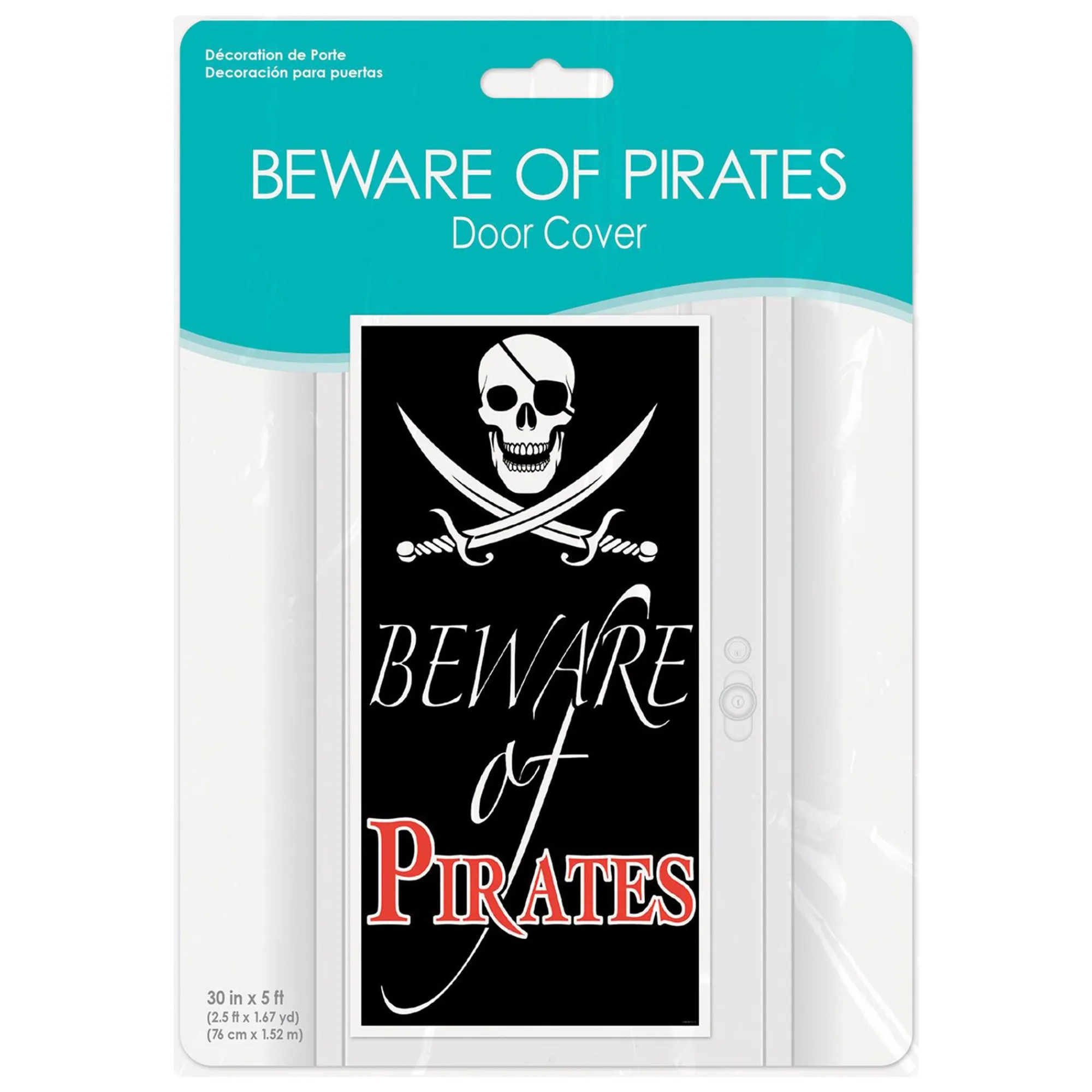 Windy City Novelties Beware of Pirates Door Cover