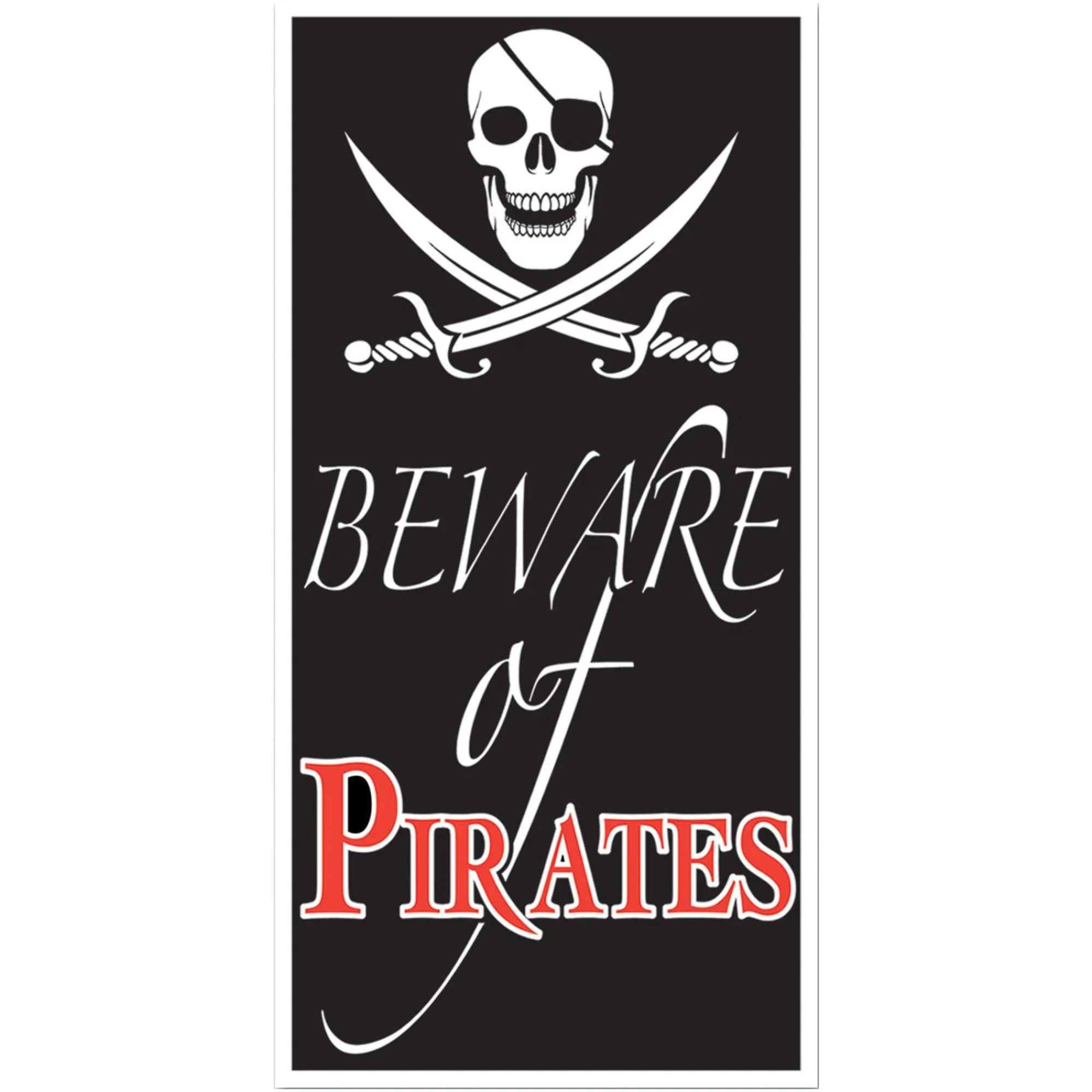 Windy City Novelties Beware of Pirates Door Cover