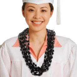 Windy City Novelties Black Bead Graduation Cap Necklaces