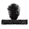 Hot Windy City Novelties Black Feather Headband