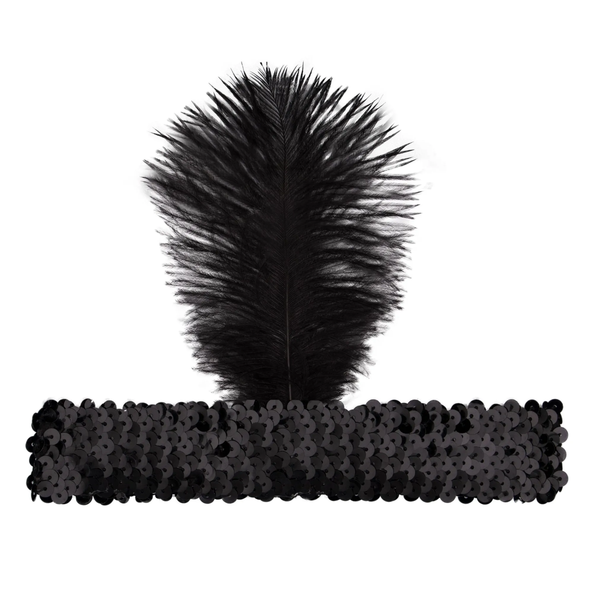 Hot Windy City Novelties Black Feather Headband