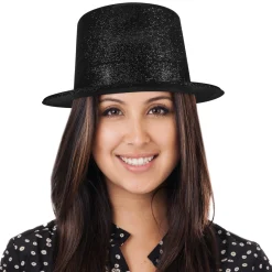 Windy City Novelties Black Glitter Top Hat