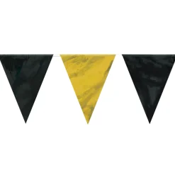 Discount Windy City Novelties Black & Gold Pennant Banner