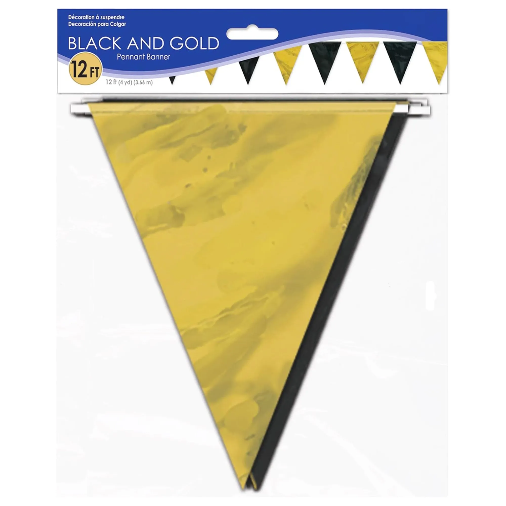 Discount Windy City Novelties Black & Gold Pennant Banner