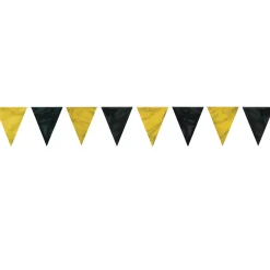 Discount Windy City Novelties Black & Gold Pennant Banner