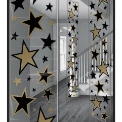 Sale Windy City Novelties Black & Gold Star Decoration Panels