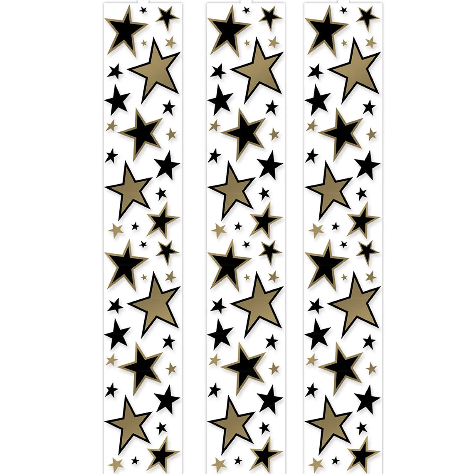 Sale Windy City Novelties Black & Gold Star Decoration Panels