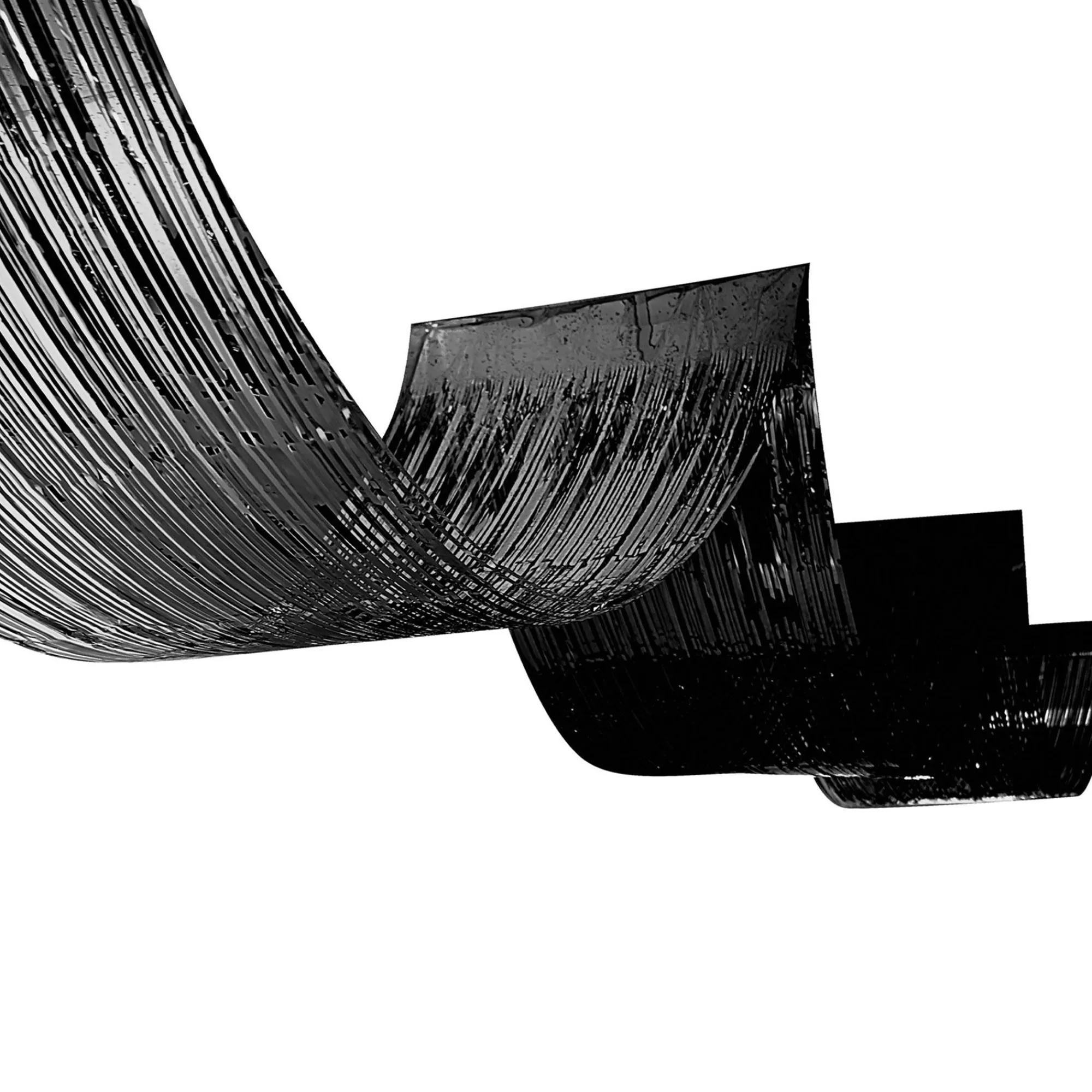 New Windy City Novelties Black Metallic Fringe Ceiling Curtain
