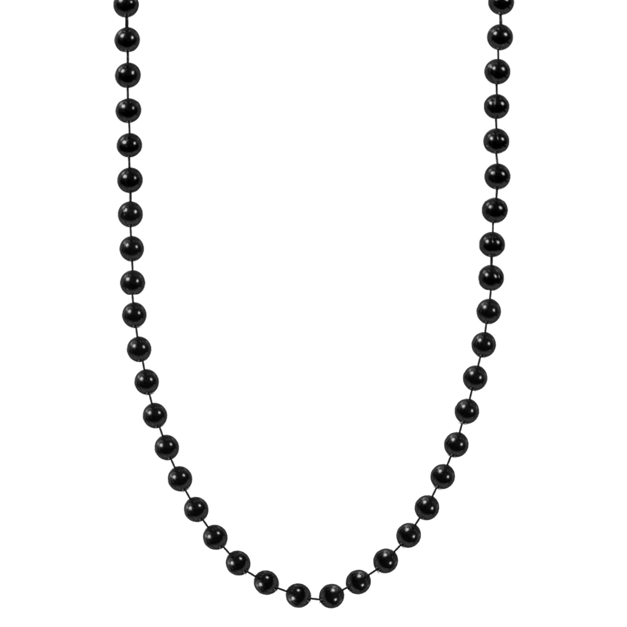 Hot Windy City Novelties Black 7mm Bead 33" Necklaces