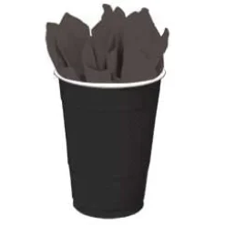 Best Windy City Novelties Black 18 oz. Plastic Cups