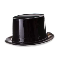Discount Windy City Novelties Black Plastic Top Hats