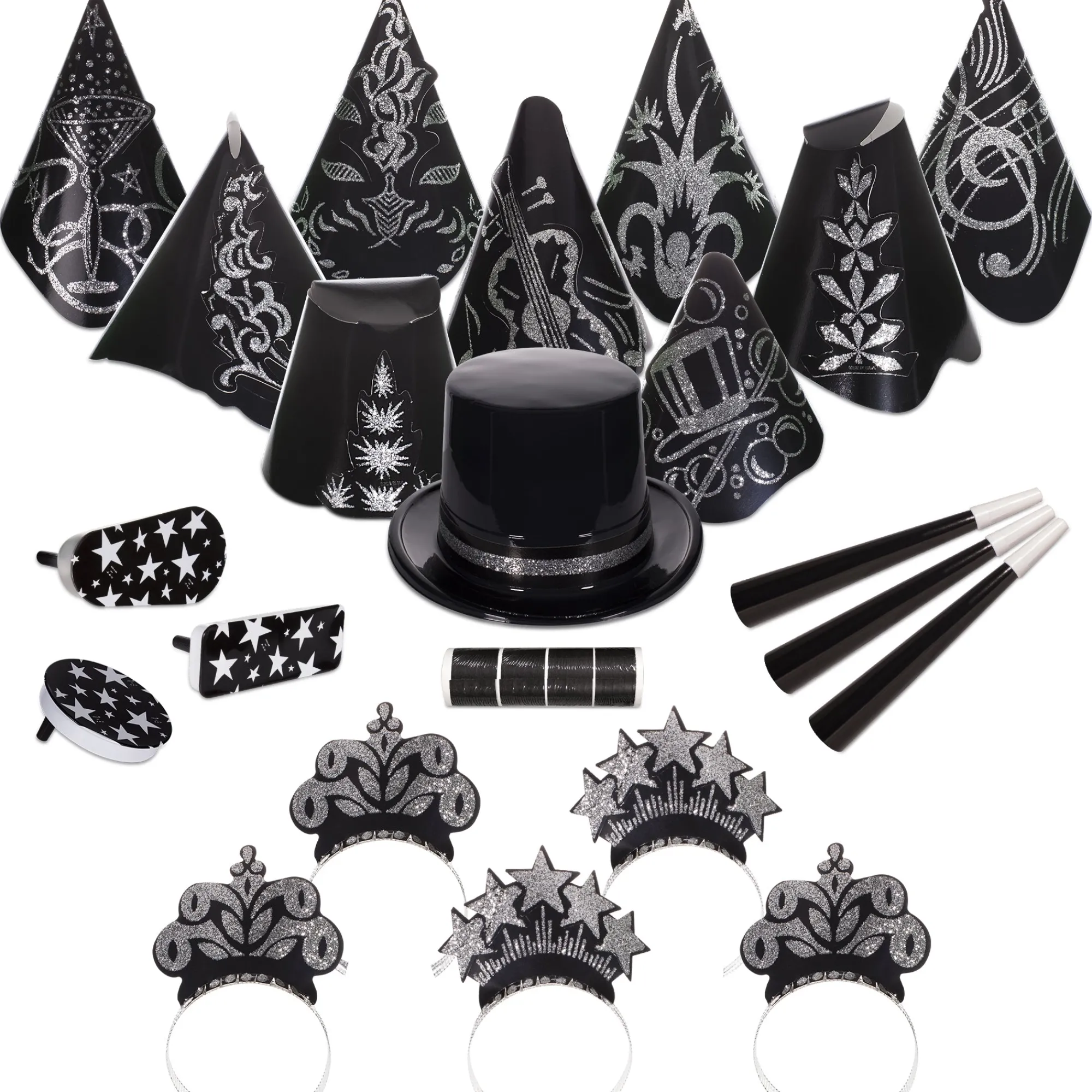 Outlet Windy City Novelties Black Tie New Year Party Kit for 50