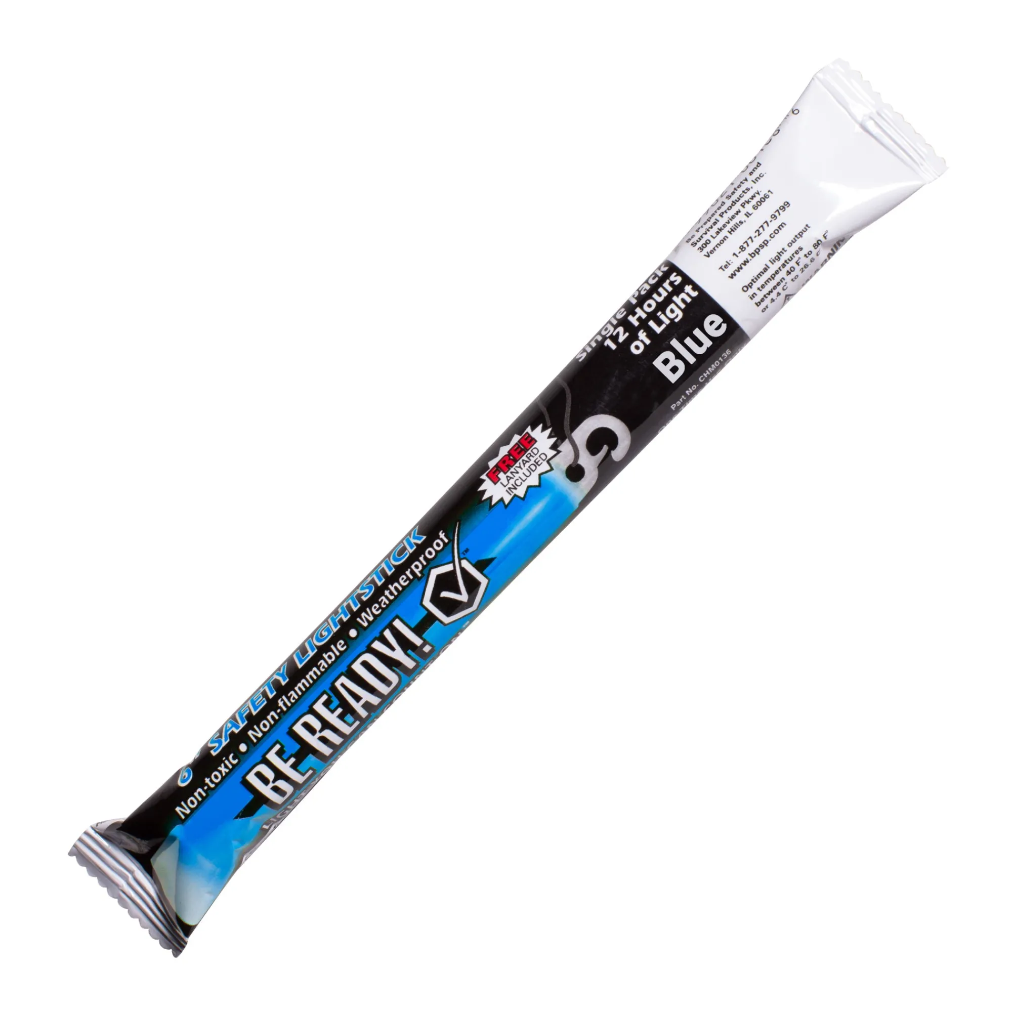 Windy City Novelties Be Ready 6" Safety Glow Stick Blue