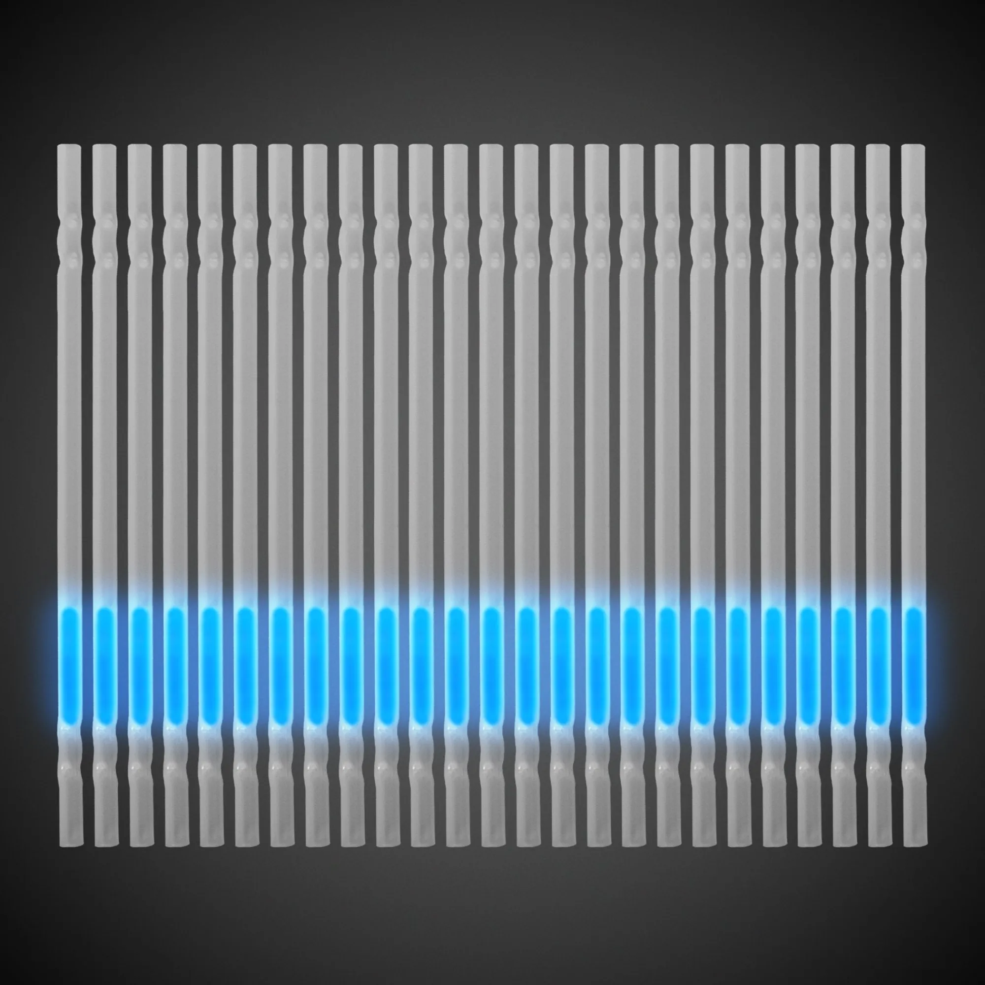 New Windy City Novelties 9" Glow Motion Straws Blue