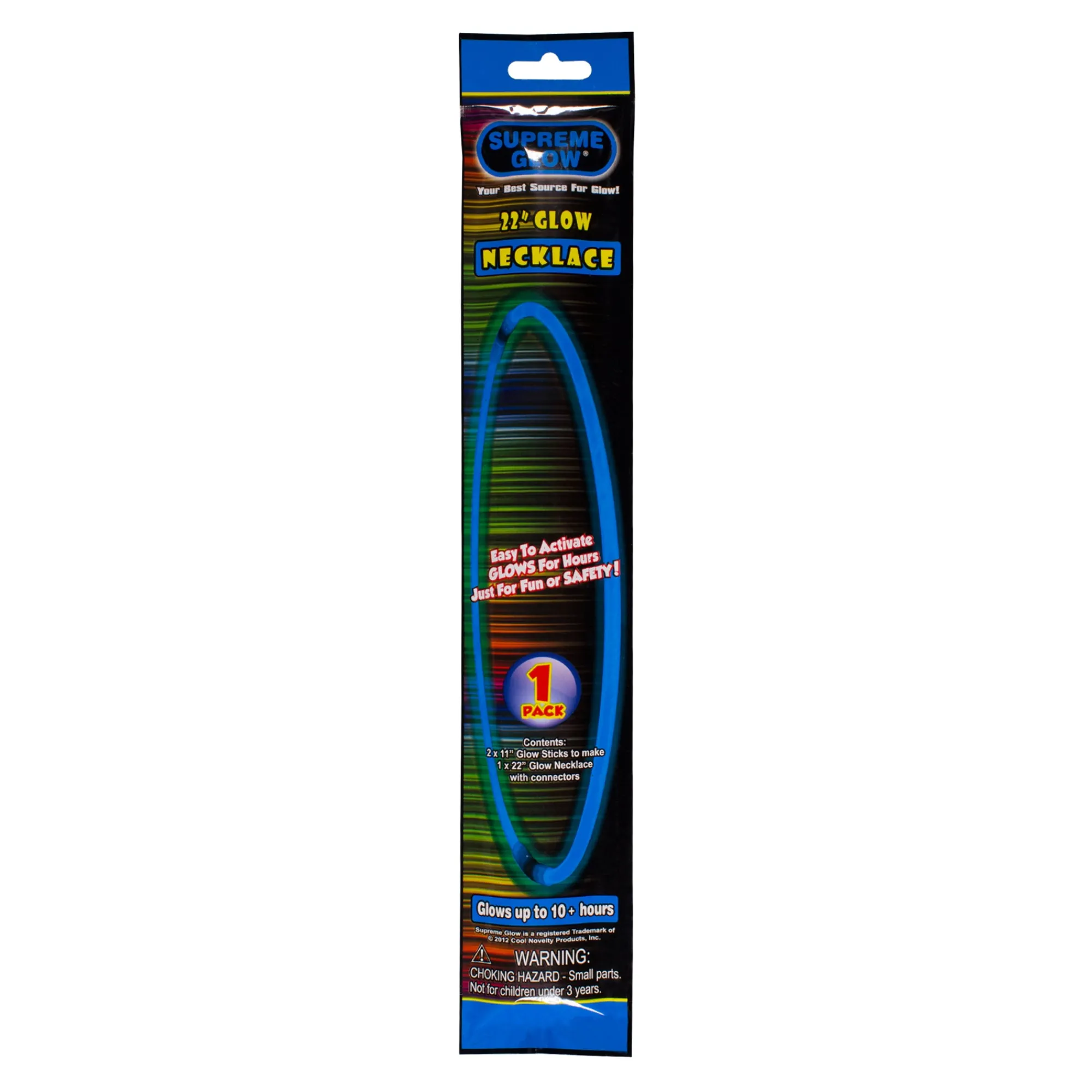 Windy City Novelties Glow Necklace Blue