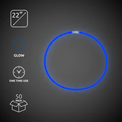 Outlet Windy City Novelties 22" Glow Necklaces Blue