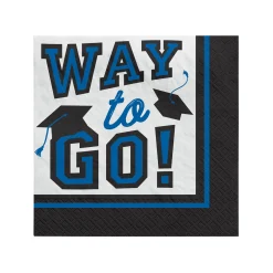 Discount Windy City Novelties Blue Graduation Beverage Napkins