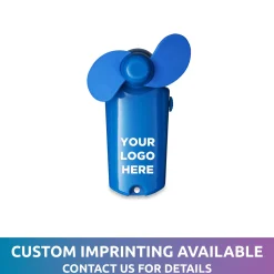 Hot Windy City Novelties Blue Handheld Mini 3 3/4" Fan