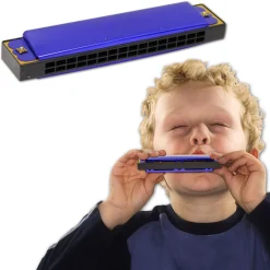 Windy City Novelties Blue Harmonica