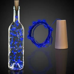Best Windy City Novelties LED Cork String Light Set Blue