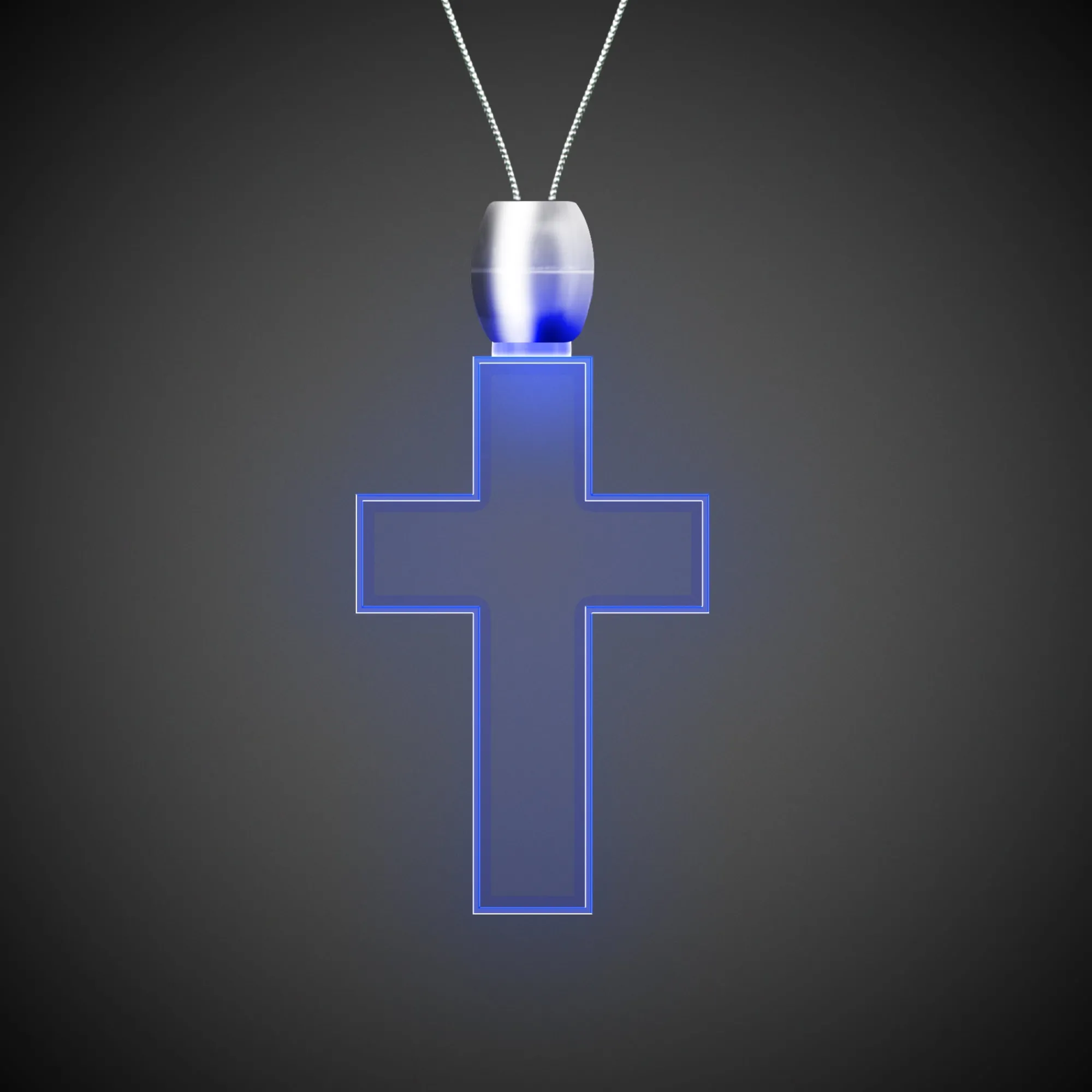 Best Windy City Novelties Blue LED Cross Pendant Necklaces