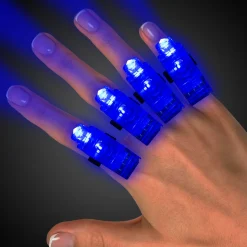 New Windy City Novelties LED Finger Light Rings Blue