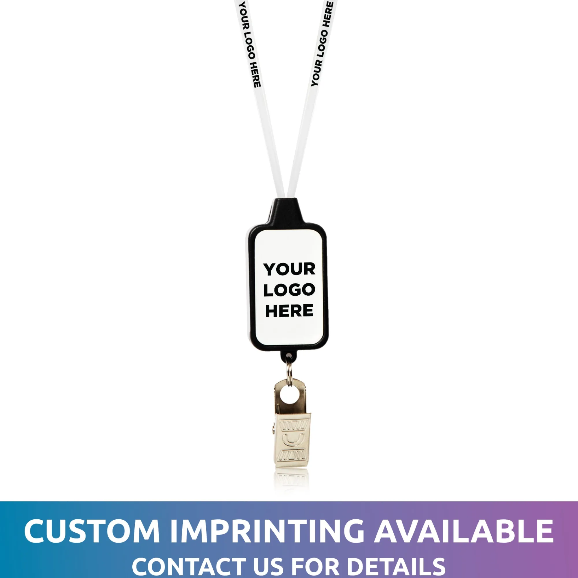Online Windy City Novelties LED Lanyard with Badge Clip Blue