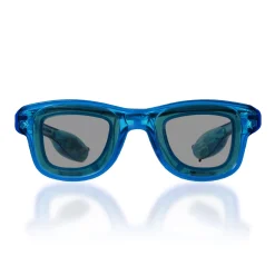 Windy City Novelties LED Retro Sunglasses Blue