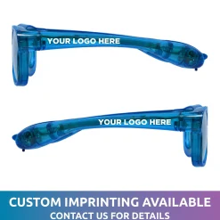 Windy City Novelties LED Retro Sunglasses Blue