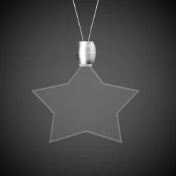 Hot Windy City Novelties Blue LED Star Pendant Necklaces