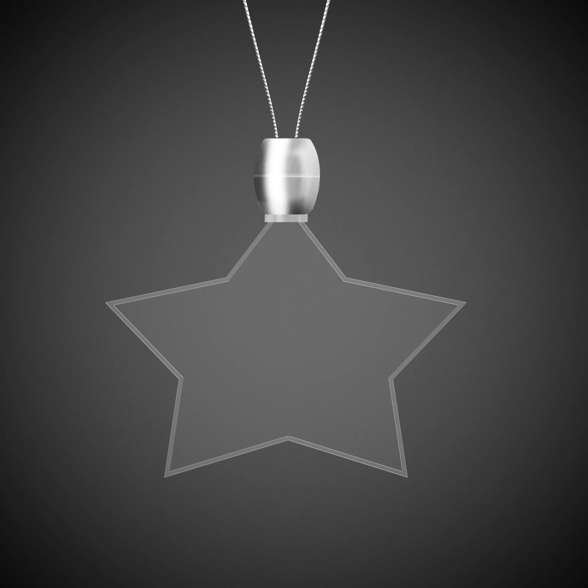 Hot Windy City Novelties Blue LED Star Pendant Necklaces